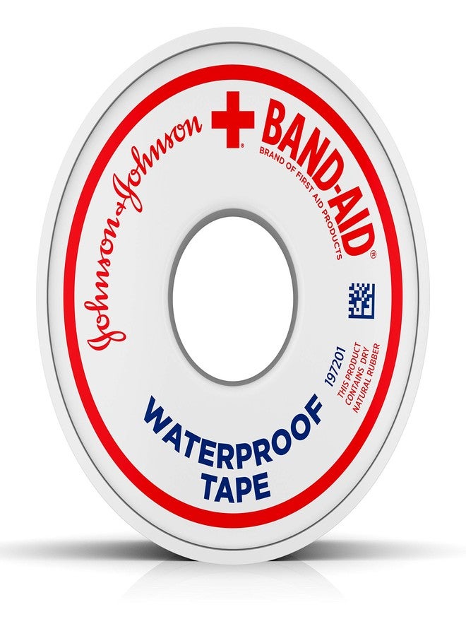 Johnson & Johnson Band-Aid Brand of First Aid Products Waterproof Tape, 1 Inch by 10 Yards (Pack of 12) - Image 1